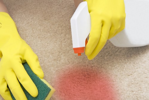 Professional upholstery cleaning in Upminster Bridge on a fabric sofa